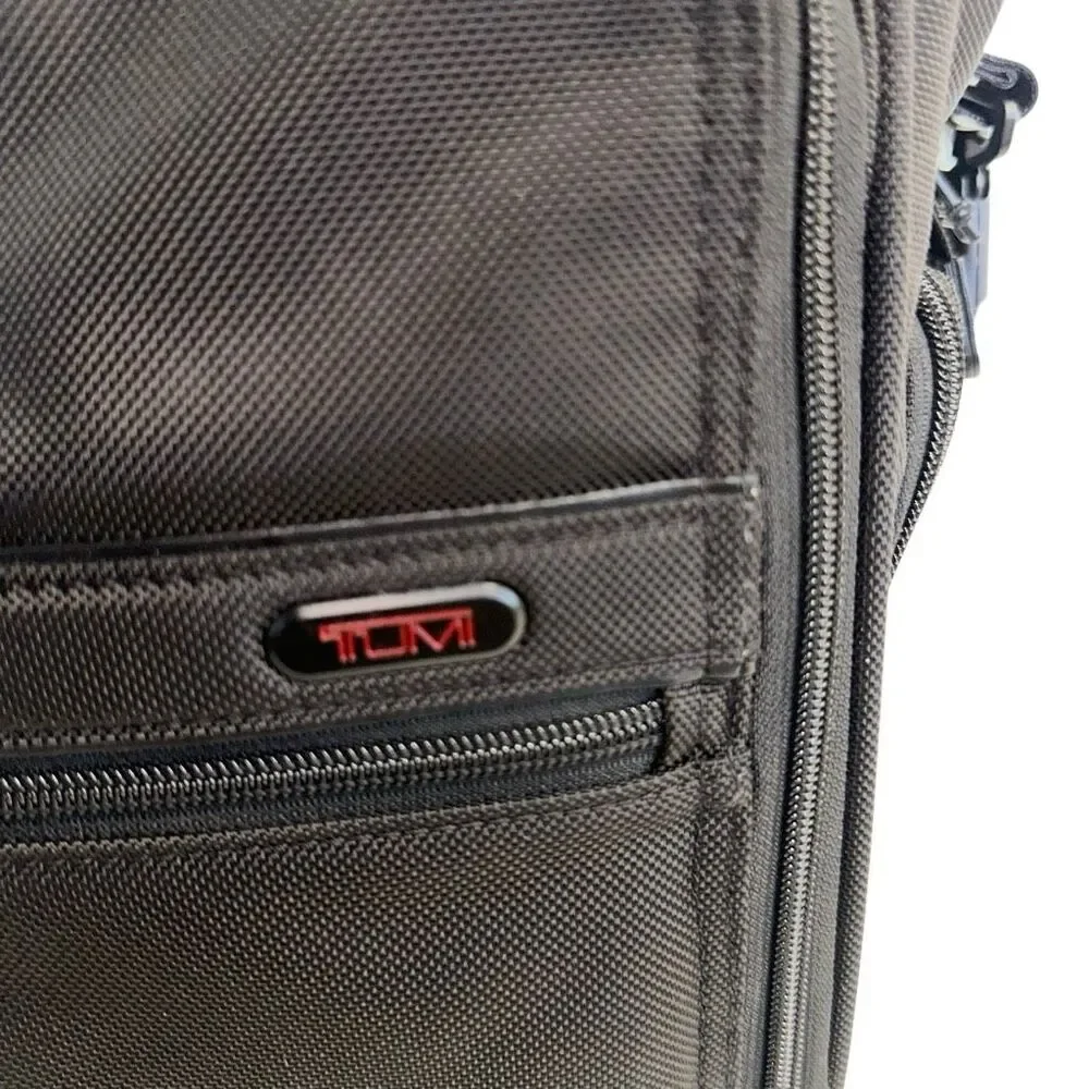 TUMI $550 Framed Soft Duffel Travel Bag Black Carry On Weekender NEW